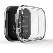Protective Case for Fitbit Versa 4 (Clear) by Habicare