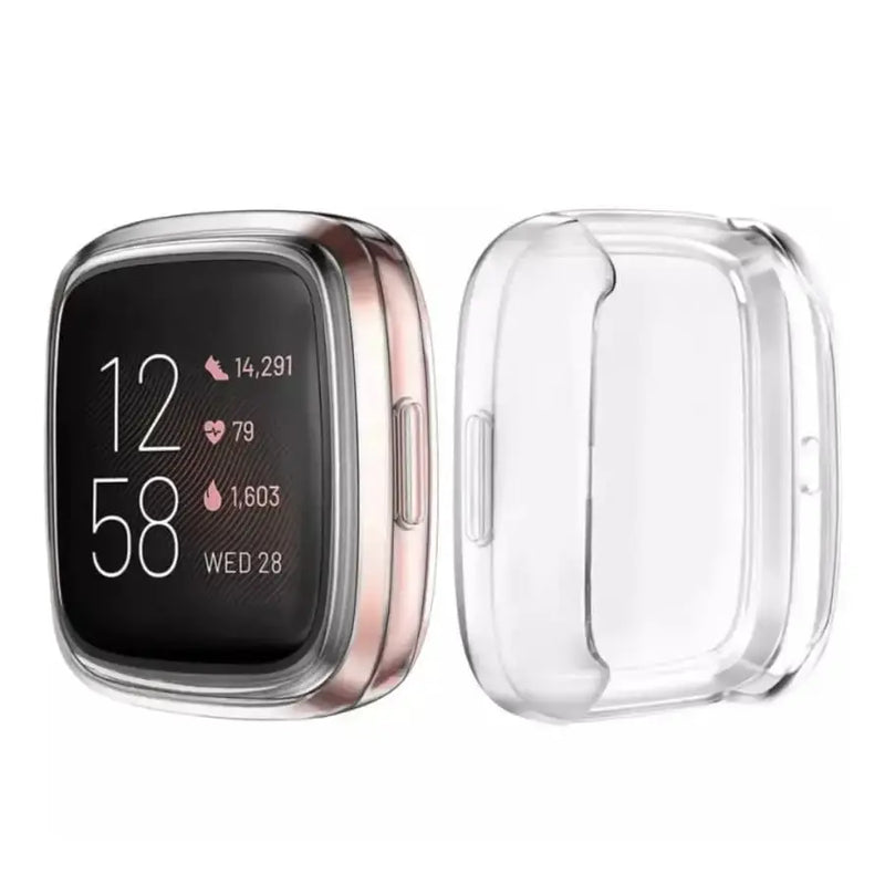 Protective Case for Fitbit Versa 4 (Clear) by Habicare