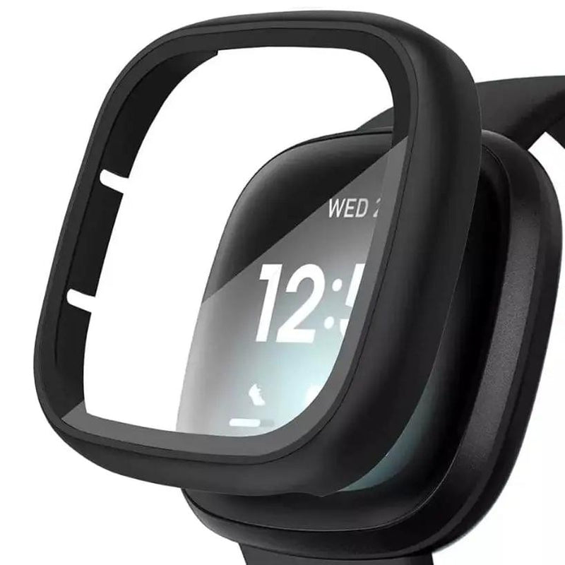 Protective Case for Fitbit Versa 4 (Black) by That Watch Shop