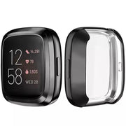 Protective Case for Fitbit Versa 4 (Black) by That Watch Shop