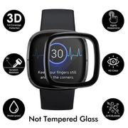 Screen Protectors for Fitbit Versa 3 (Pack of 4) by That Watch Shop