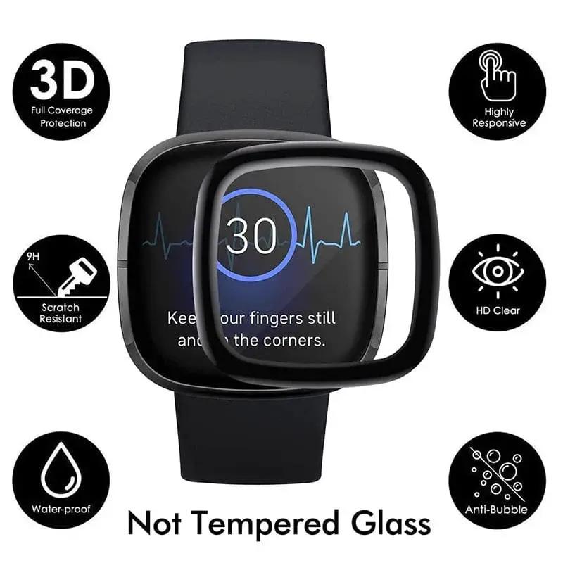 Screen Protectors for Fitbit Versa 3 (Pack of 4) by That Watch Shop