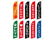'GIFT' 3.4m Ground Drill/SET Commercial Feather Banner Flag by dealonline.co.nz