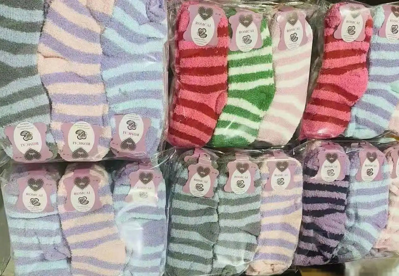 WHOLESALE - (60 Pairs) Soft & Warm Fleece Socks by dealonline.co.nz