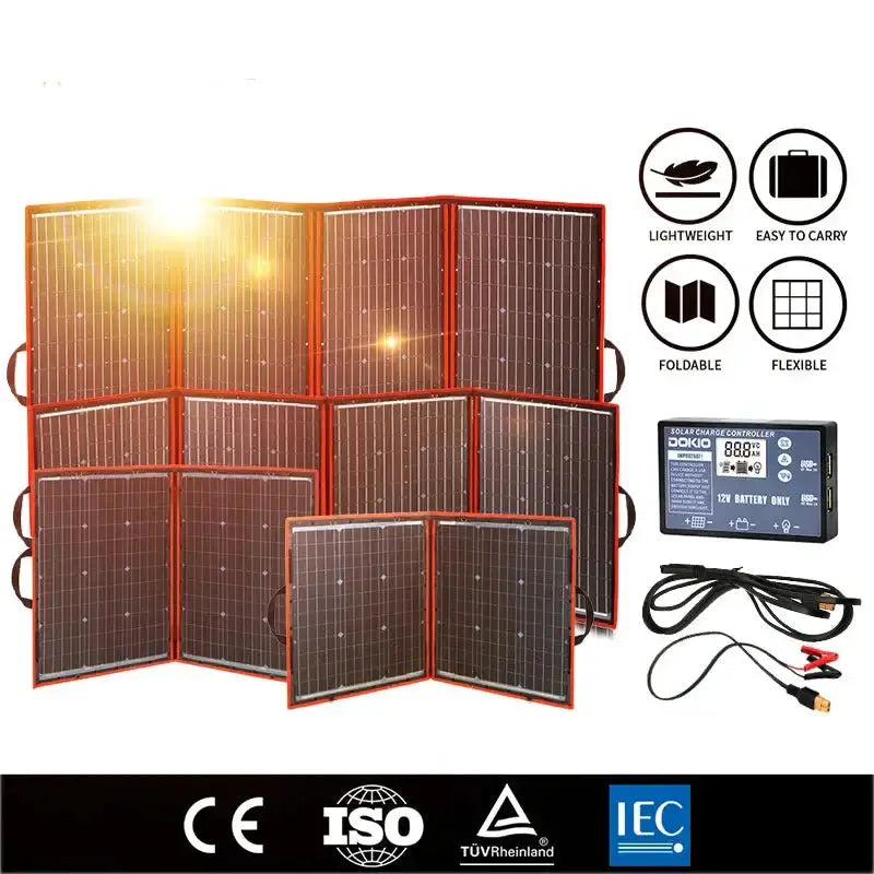 Flexible Foldable Solar Panel for Travel & Phone by Habicare
