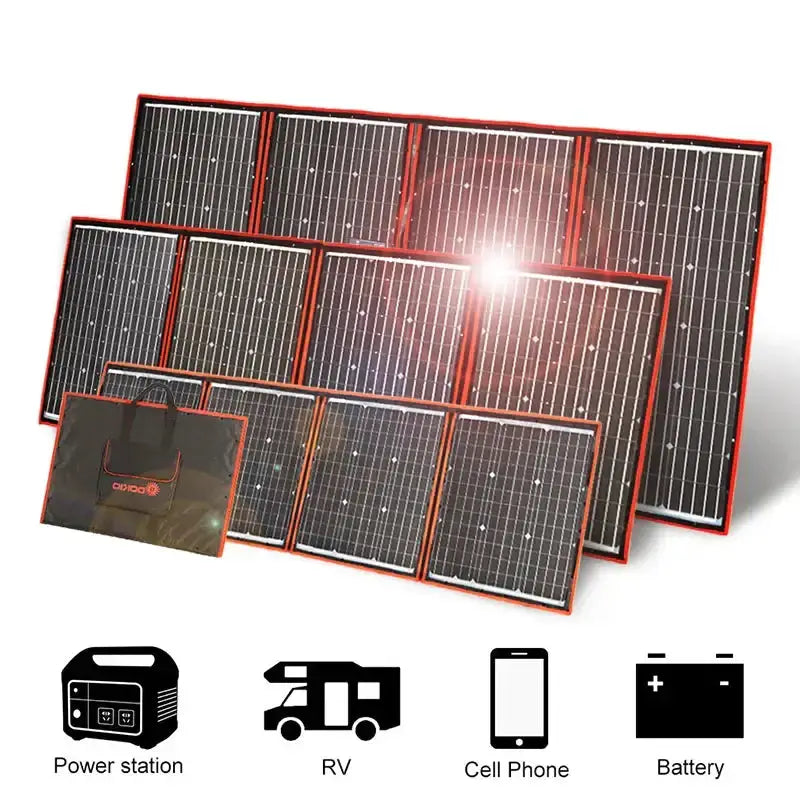 Flexible Foldable Solar Panel for Travel & Phone by Habicare