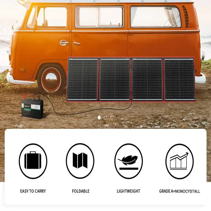 Flexible Foldable Solar Panel for Travel & Phone by Habicare
