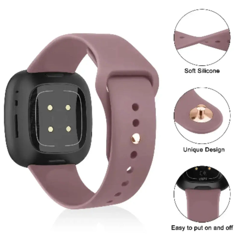 Flexible Silicone Wristband for the Fitbit Sense 2 (available in 17 colours) by Habicare