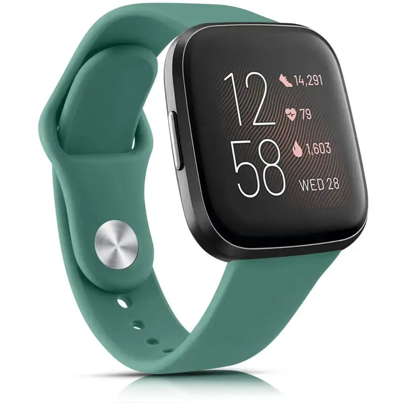 Flexible Silicone Wristband for the Fitbit Versa 2 (available in 17 colours) by Habicare
