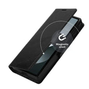 Flip Leather Phone Case for the Samsung Galaxy Z Fold7 (2 colours available) by Habicare