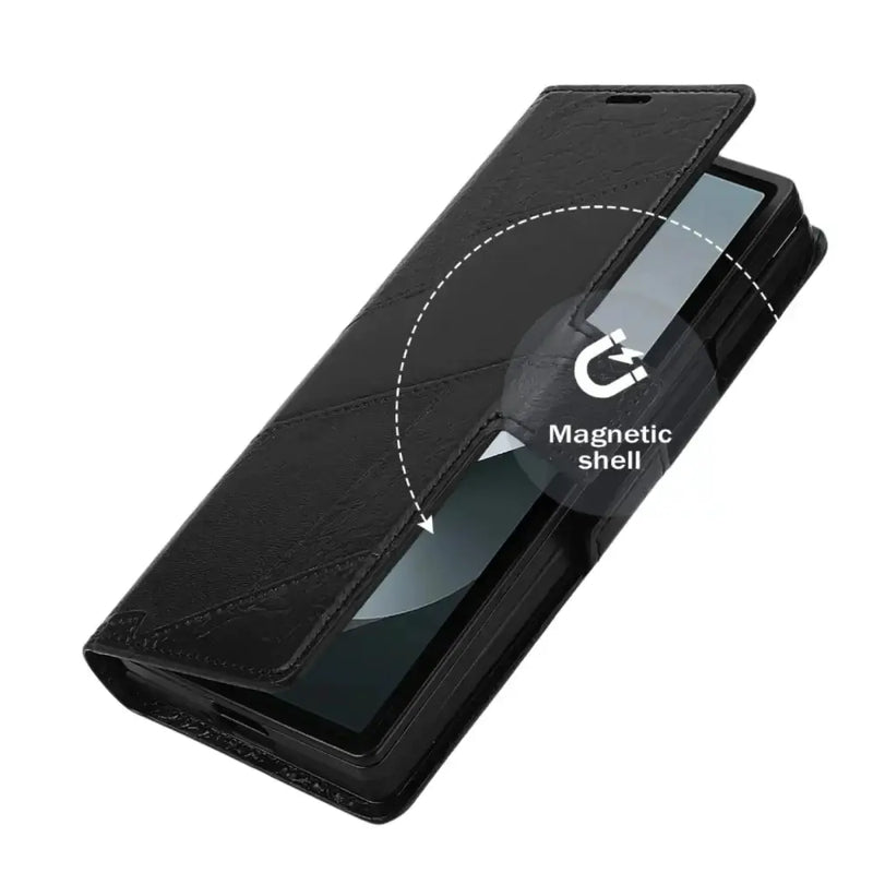 Flip Leather Phone Case for the Samsung Galaxy Z Fold7 (2 colours available) by Habicare
