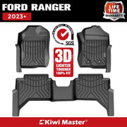 KIWI MASTER 3D TPE Car Floor Mat for Ford Ranger 2023+ by Kiwi Offroad