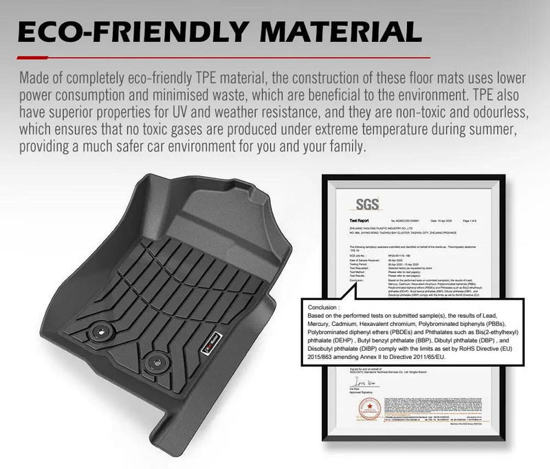 KIWI MASTER 3D TPE Car Floor Mat for Ford Ranger 2023+ by Kiwi Offroad