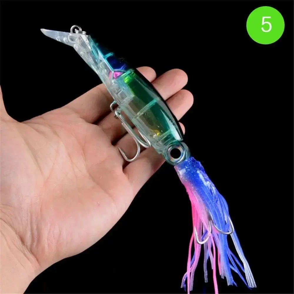 China China FLYSAND Large Simulation Squid Hard Fishing Lures Baits Lifelike Swimbait Octopus Bait With 2 Treble Hooks Fishing Accessory