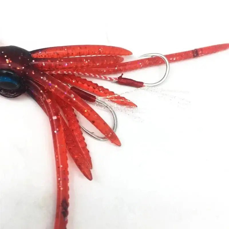 China China FLYSAND Large Simulation Squid Hard Fishing Lures Baits Lifelike Swimbait Octopus Bait With 2 Treble Hooks Fishing Accessory