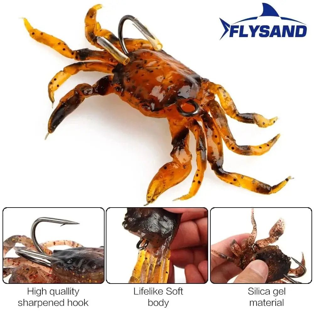 China China FLYSAND Large Simulation Squid Hard Fishing Lures Baits Lifelike Swimbait Octopus Bait With 2 Treble Hooks Fishing Accessory