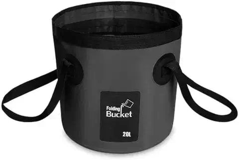 MAF Collapsible Bucket 20 Litre Capacity, lightweight and foldable for camping, fishing, and boating.
