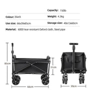 Foldable Portable Camping & Utility Cart – Heavy Duty by Habicare
