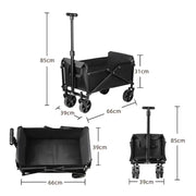 Foldable Portable Camping & Utility Cart – Heavy Duty by Habicare