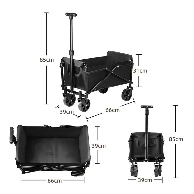 Foldable Portable Camping & Utility Cart – Heavy Duty by Habicare