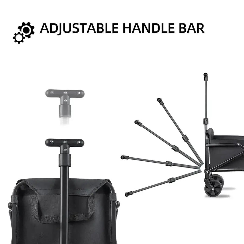 Foldable Portable Camping & Utility Cart – Heavy Duty by Habicare