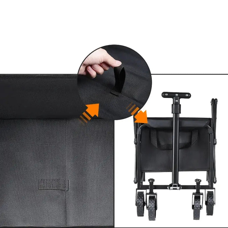 Foldable Portable Camping & Utility Cart – Heavy Duty by Habicare