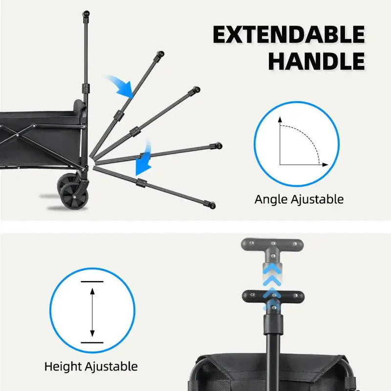Foldable Portable Camping & Utility Cart – Heavy Duty by Habicare