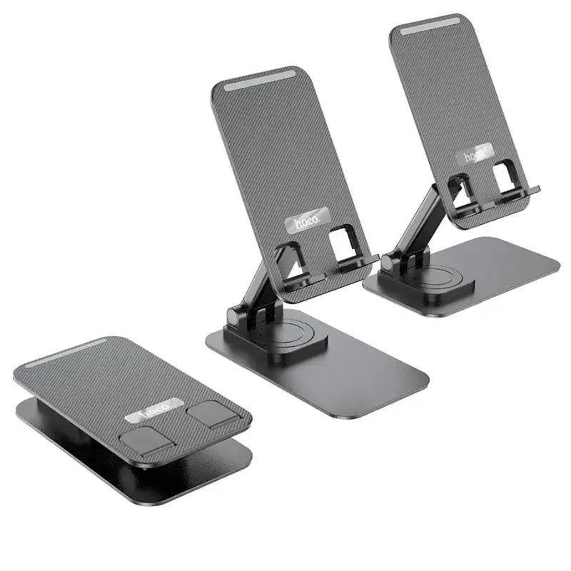 techplus Foldable Rotatable Desktop Phone Stand for 4.5–7 Inch Phones (PH50) TechPlus PH50 Foldable Rotatable Desktop Phone Stand