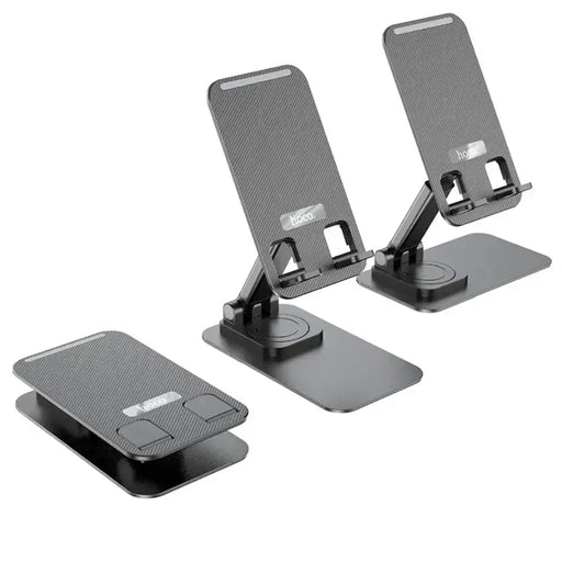 techplus Foldable Rotatable Desktop Phone Stand for 4.5–7 Inch Phones (PH50) TechPlus PH50 Foldable Rotatable Desktop Phone Stand