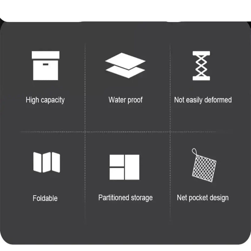 Foldable Waterproof Vehicle Storage Organizer (3 sizes available) by Habicare