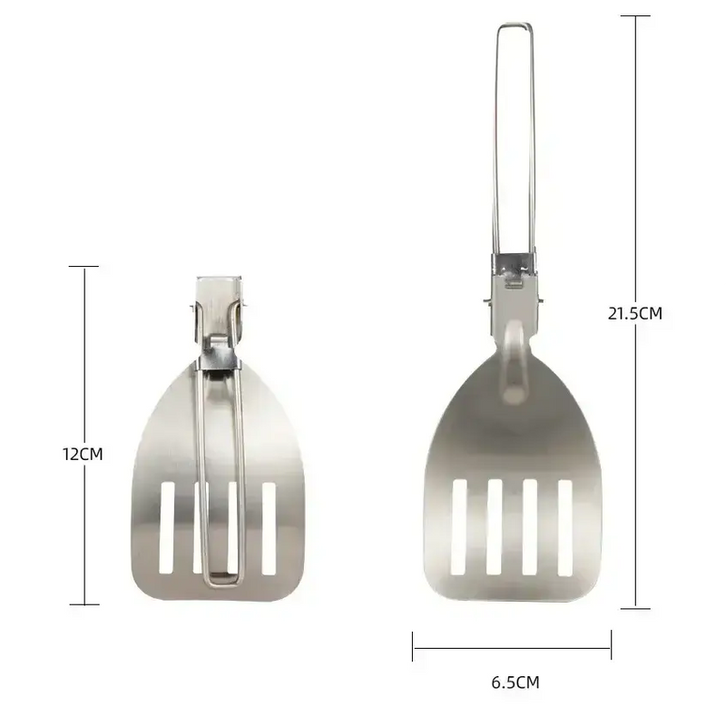 Folding Stainless Steel Camping Spatula by Habicare