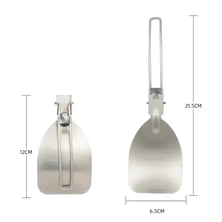 Folding Stainless Steel Camping Spatula by Habicare