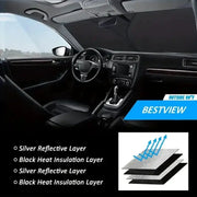 Folding Car Window Sunshade Cover by Habicare