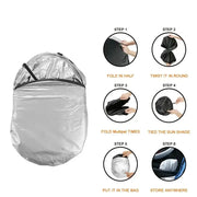 Folding Car Windshield Sunshade Visor by Habicare