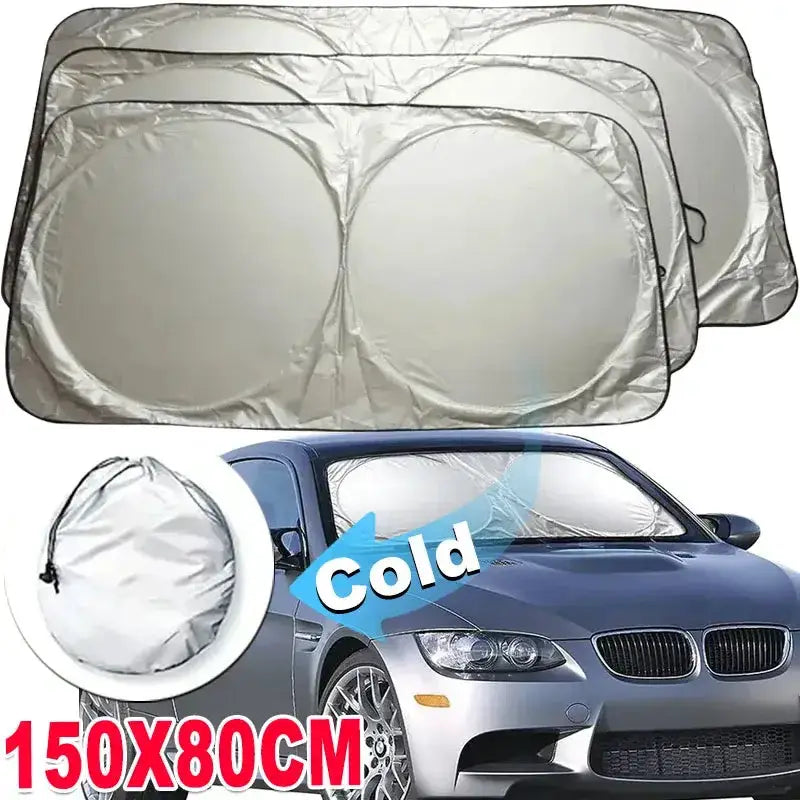 Folding Car Windshield Sunshade Visor by Habicare