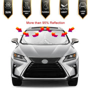 Folding Car Windshield Sunshade Visor by Habicare