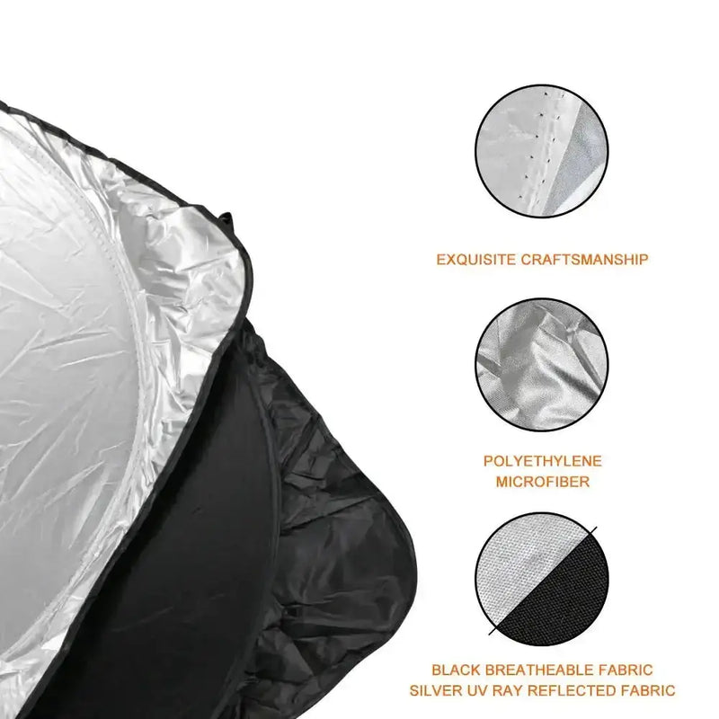 Folding Car Windshield Sunshade Visor by Habicare