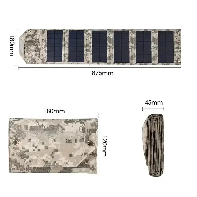 Foldable USB Solar Charger Panel by Habicare