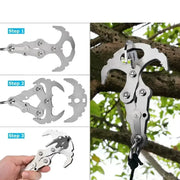 Folding Stainless Steel Grappling Hook – Outdoor Survival Tool by Habicare