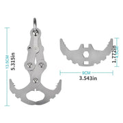 Folding Stainless Steel Grappling Hook – Outdoor Survival Tool by Habicare