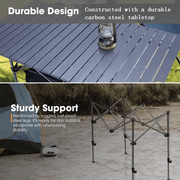 Folding Camping Table – Adjustable Portable Outdoor Table-95cm ZF1252 by ECOTREK