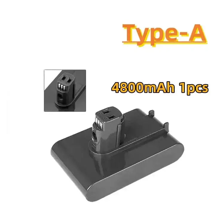 21.6V Replacement Battery & Charger for V6–V8 A/B Type Vacuum Cleaners by Habicare