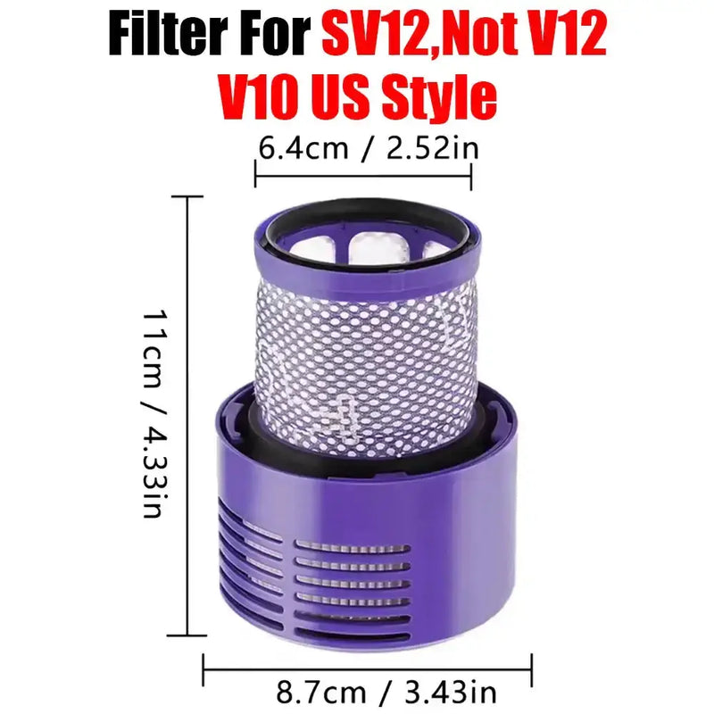 Brush & Filter Replacement Kit for V6–V15 DC Series Vacuum Cleaners by Habicare