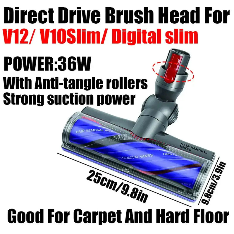Brush & Filter Replacement Kit for V6–V15 DC Series Vacuum Cleaners by Habicare