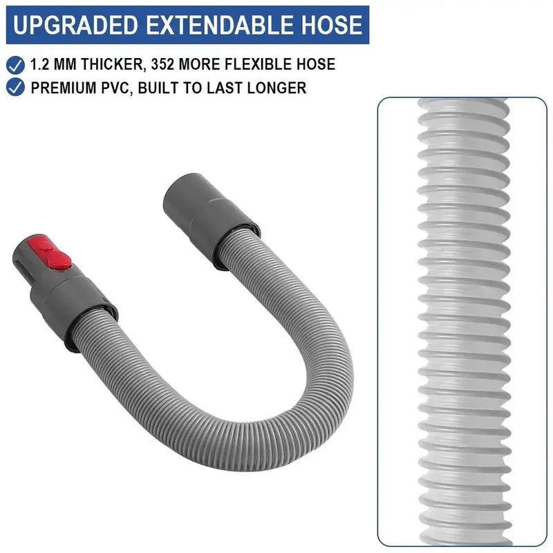 Flat Suction Nozzle & Extension Tube Accessory for V7–V15 Vacuum Cleaners by Habicare