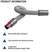 Flat Suction Nozzle & Extension Tube Accessory for V7–V15 Vacuum Cleaners by Habicare