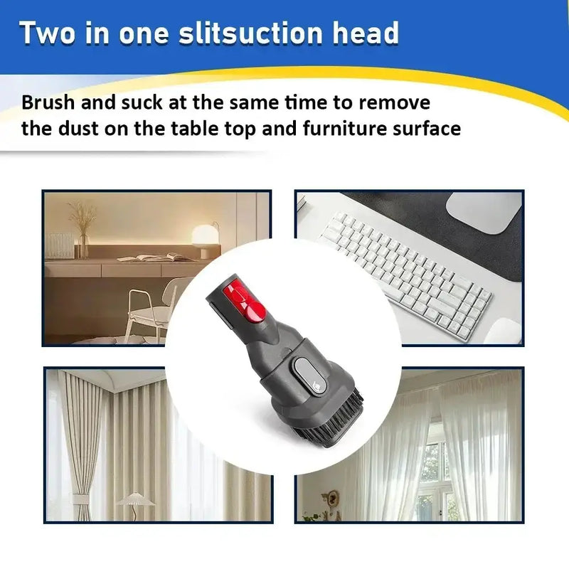 Flat Suction Nozzle & Extension Tube Accessory for V7–V15 Vacuum Cleaners by Habicare