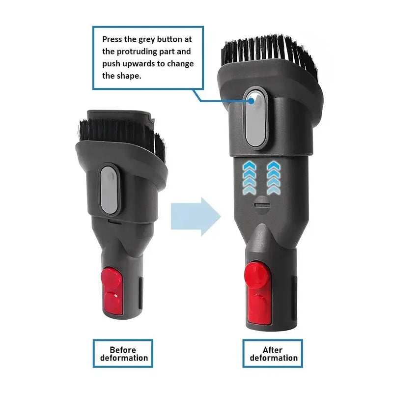 Flat Suction Nozzle & Extension Tube Accessory for V7–V15 Vacuum Cleaners by Habicare