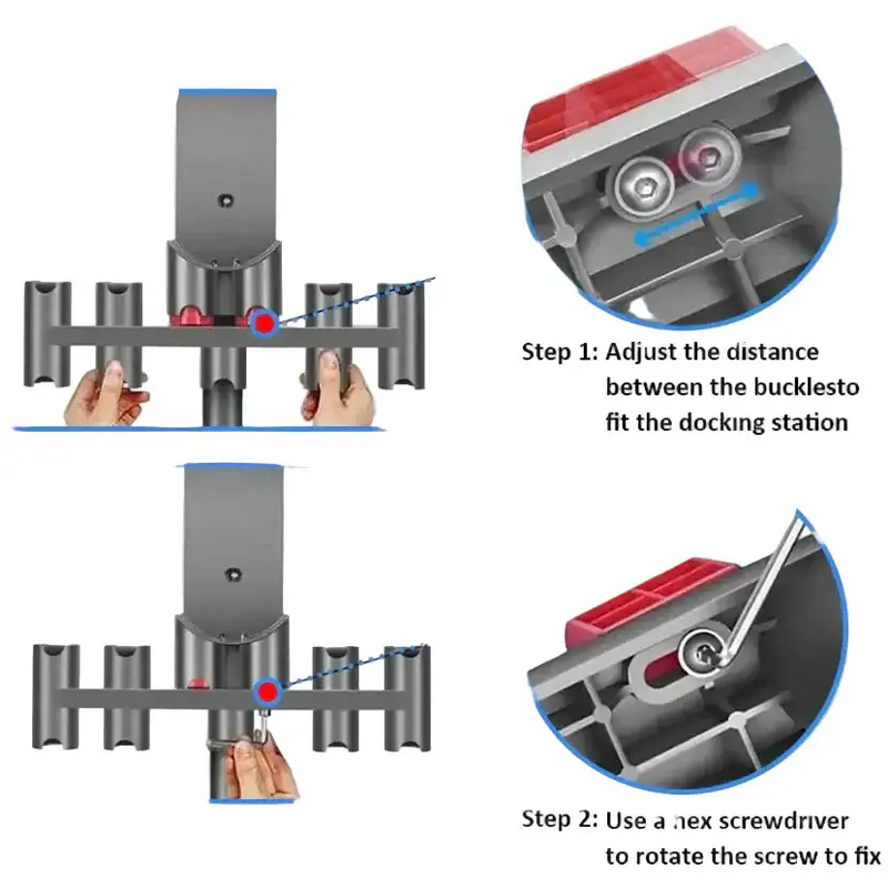 Flat Suction Nozzle & Extension Tube Accessory for V7–V15 Vacuum Cleaners by Habicare