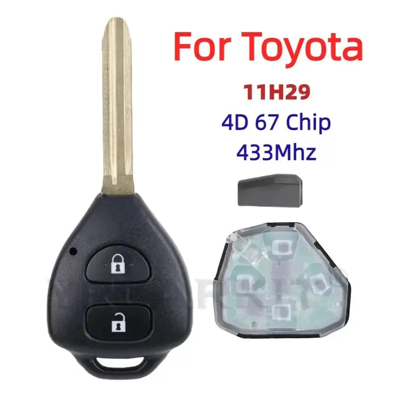 Habicare 2-Button Smart Remote Key Fob 433MHz ID67 for Toyota RAV4 & Corolla (2006–2010) 2-Button Smart Remote Key Fob 433MHz ID67 for Toyota RAV4 & Corolla (2006–2010)